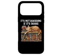 Custodia per iPhone 17 Pro Max It's Not Hoarding If It's Books and Cats Coffee Book Cat Mom