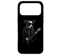 Custodia per iPhone 17 Pro Max Jack Russell Terrier che suona la chitarra musica rock amante dei cani
