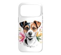 Custodia per iPhone 17 Pro Max Jack Russell Watercolor Portrait Terrier Dog