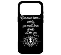 Custodia per iPhone 17 Pro Max Jane Austen Mr. Darcy Citazioni Orgoglio e pregiudizio Letterario