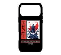Custodia per iPhone 17 Pro Max Japanese Art Samurai Vintage Fighter Anime Bushido Kanji