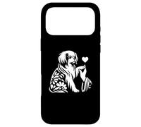 Custodia per iPhone 17 Pro Max Japanese Chin Love Dog Heart Graphic Design