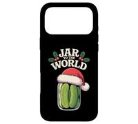 Custodia per iPhone 17 Pro Max Jar To The World Holly Holiday Pun - Divertente sottaceto natalizio