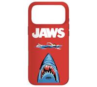 Custodia per iPhone 17 Pro Max Jaws 50th Anniversary Poster Red Bite Front & Back