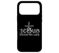 Custodia per iPhone 17 Pro Max Jesus Christ Saved My Life Gift For Women Men