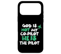 Custodia per iPhone 17 Pro Max Jesus God is The Pilot Aviation Christian Faith