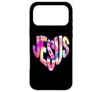Custodia per iPhone 17 Pro Max "Jesus Heart" Christian Faith Inspirational