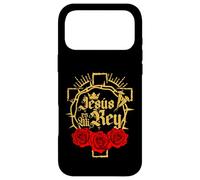 Custodia per iPhone 17 Pro Max Jesus Is King Christian Faith Religious Bible Verses Spanish