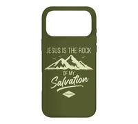 Custodia per iPhone 17 Pro Max Jesus is The Rock of My Salvation - Psalm 62:6 Faith Verse