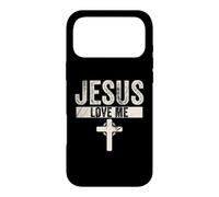Custodia per iPhone 17 Pro Max Jesus Loves me Christian Religious Jesus Christian His/Her