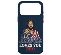 Custodia per iPhone 17 Pro Max Jesus Loves You Bro Christian Religious Faith