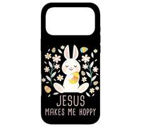 Custodia per iPhone 17 Pro Max Jesus Makes Me Hoppy - Girls & Women Easter Christian Faith