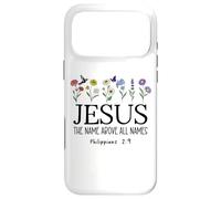 Custodia per iPhone 17 Pro Max Jesus the Name Above All Names Christian Philippians 2 9-11