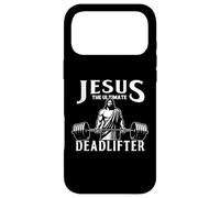 Custodia per iPhone 17 Pro Max Jesus The Ultimate Deadlifter Funny Christian Workout Gym