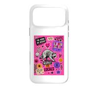 Custodia per iPhone 17 Pro Max Jimothy rispetta la gente del posto Punk Pop Collage Raccoon Seattle