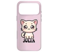 Custodia per iPhone 17 Pro Max Julia - Simpatico gattino per ragazze, nome Julia