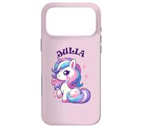 Custodia per iPhone 17 Pro Max Julia - Simpatico motivo unicorno per ragazze, nome Julia