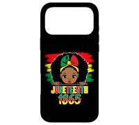 Custodia per iPhone 17 Pro Max Juneteenth 1865 Cute Melanin Girl African American RBG Colore