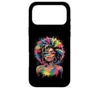 Custodia per iPhone 17 Pro Max Juneteenth Black Woman Queen Afro African Melanin Dripping