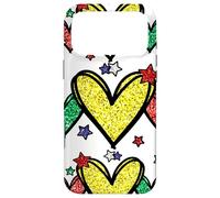 Custodia per iPhone 17 Pro Max Juneteenth Graphic For Black Women Red Yellow Green Heart