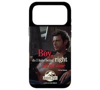 Custodia per iPhone 17 Pro Max Jurassic Park Dr. Ian Malcolm Right All The Time