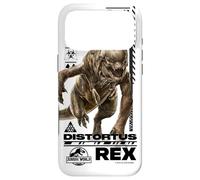 Custodia per iPhone 17 Pro Max Jurassic World Rebirth Distortus Rex InGen Species File