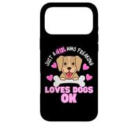 Custodia per iPhone 17 Pro Max Just a Girl Who Freaking Loves Dogs OK! Regalo per amanti dei cani