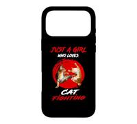 Custodia per iPhone 17 Pro Max Just A Girl Who Loves Cat Fighting Funny Kitten Cats Lovers