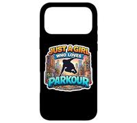 Custodia per iPhone 17 Pro Max Just A Girl Who Loves Parkour Lover Womens Teens Athlete