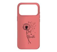 Custodia per iPhone 17 Pro Max Just Breathe Dandelion Butterfly Inspirational Boho Floral