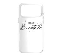 Custodia per iPhone 17 Pro Max Just Breathe Mindfulness Yoga sollievo dall'ansia