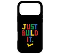 Custodia per iPhone 17 Pro Max Just Build It Master Builder Building Block Ragazzi Ragazze