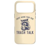 Custodia per iPhone 17 Pro Max Just Here for the Trash Talk Divertente Procione Vintage Sarcastico
