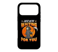 Custodia per iPhone 17 Pro Max Just Here Waiting For You Grim Reaper Halloween Costume