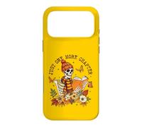 Custodia per iPhone 17 Pro Max Just One More Chapter Skeleton Reader Autunno Book Lover Autunno