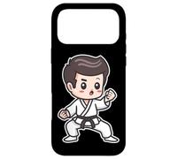 Custodia per iPhone 17 Pro Max Karate Boy Disegno Karateka Kumite