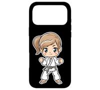 Custodia per iPhone 17 Pro Max Karate Girl stile fumetto Karateka Sports