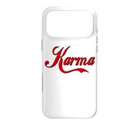 Custodia per iPhone 17 Pro Max KARMA - GRASSETTO GRANDE TESTO ROSSO PROGETTATO