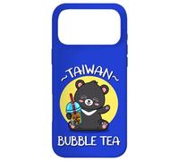 Custodia per iPhone 17 Pro Max Kawaii Boba Bubble Milk Tea Lover Formosa Bear Taiwan Travel