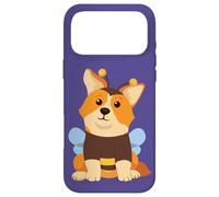 Custodia per iPhone 17 Pro Max Kawaii Corgi Bee In Un Divertente Pet Costume Cucciolo Cane Corgi