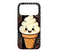 Custodia per iPhone 17 Pro Max Kawaii Ice Cream Cone Cute Smiling Vintage Anime Dessert