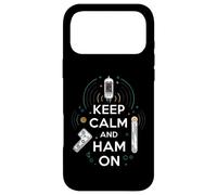 Custodia per iPhone 17 Pro Max Keep Calm Ham On Radio Operator Amateur Radio Tube