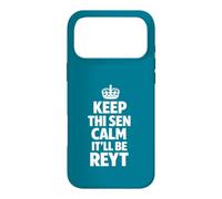 Custodia per iPhone 17 Pro Max Keep Calm the Yorkshire Way Testo bianco