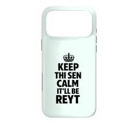 Custodia per iPhone 17 Pro Max Keep Calm the Yorkshire Way Testo nero