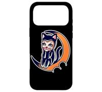 Custodia per iPhone 17 Pro Max Kewpie Baby Kitten x Crescent Moon - Tatuaggio tradizionale Flash