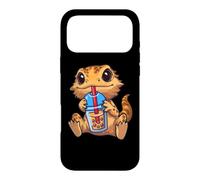 Custodia per iPhone 17 Pro Max Kids Girl Tiny Dinosaur Bubble Boba Tea Bearded Dragon Lover