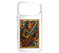 Custodia per iPhone 17 Pro Max King of Clubs Warrior Medieval Fantasy Card Lucky Poker