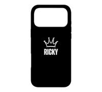 Custodia per iPhone 17 Pro Max King Ricky Crown - Nome personalizzato Compleanno #1 Vincitore