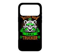 Custodia per iPhone 17 Pro Max Kiss Me I'm A Trucker Skull Lucky Shamrock St Patricks Day