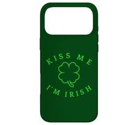 Custodia per iPhone 17 Pro Max Kiss Me I'm Irish St. Patrick's Day Shamrock a 4 foglie di trifoglio